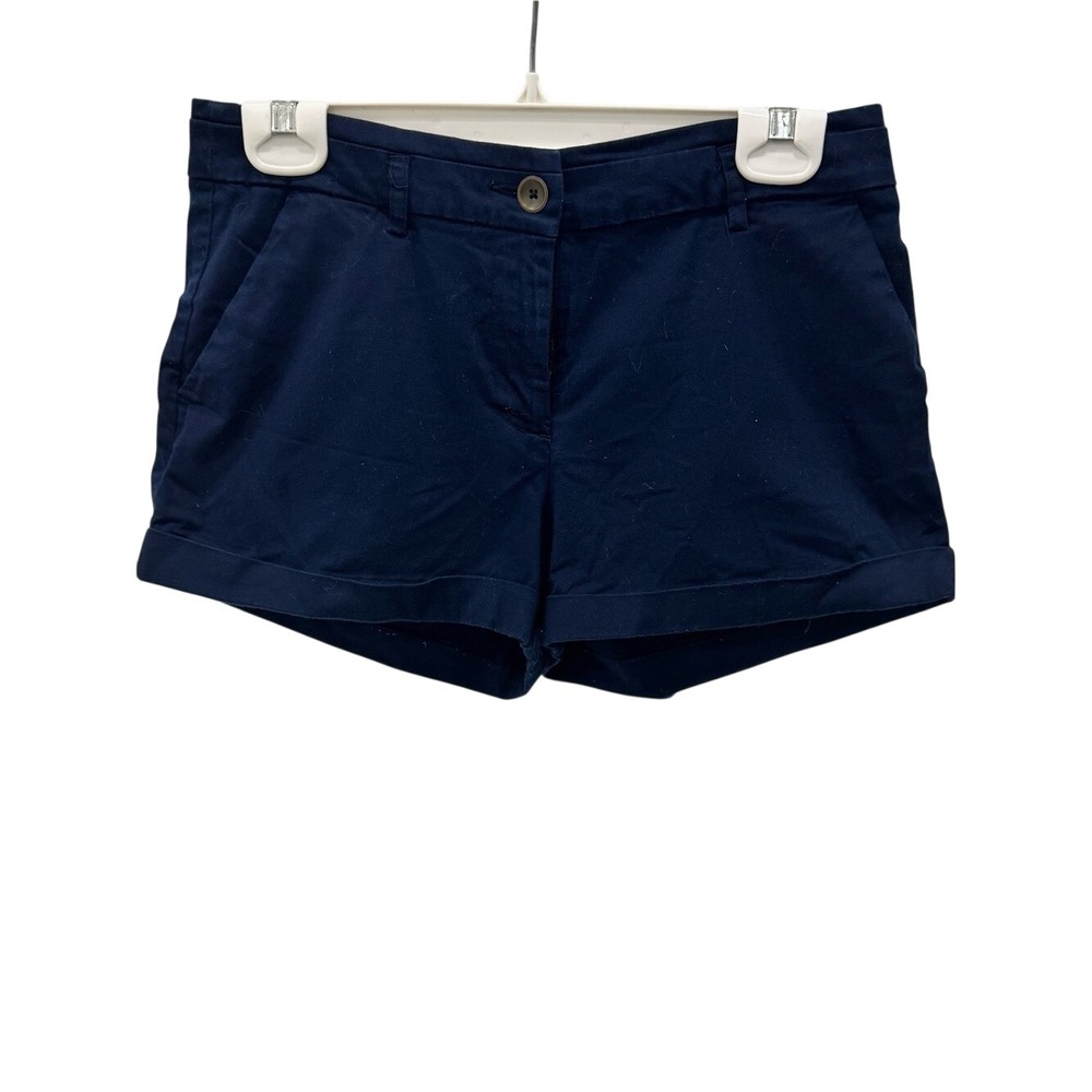 Forever 21 Navy Cuffed Casual Shorts